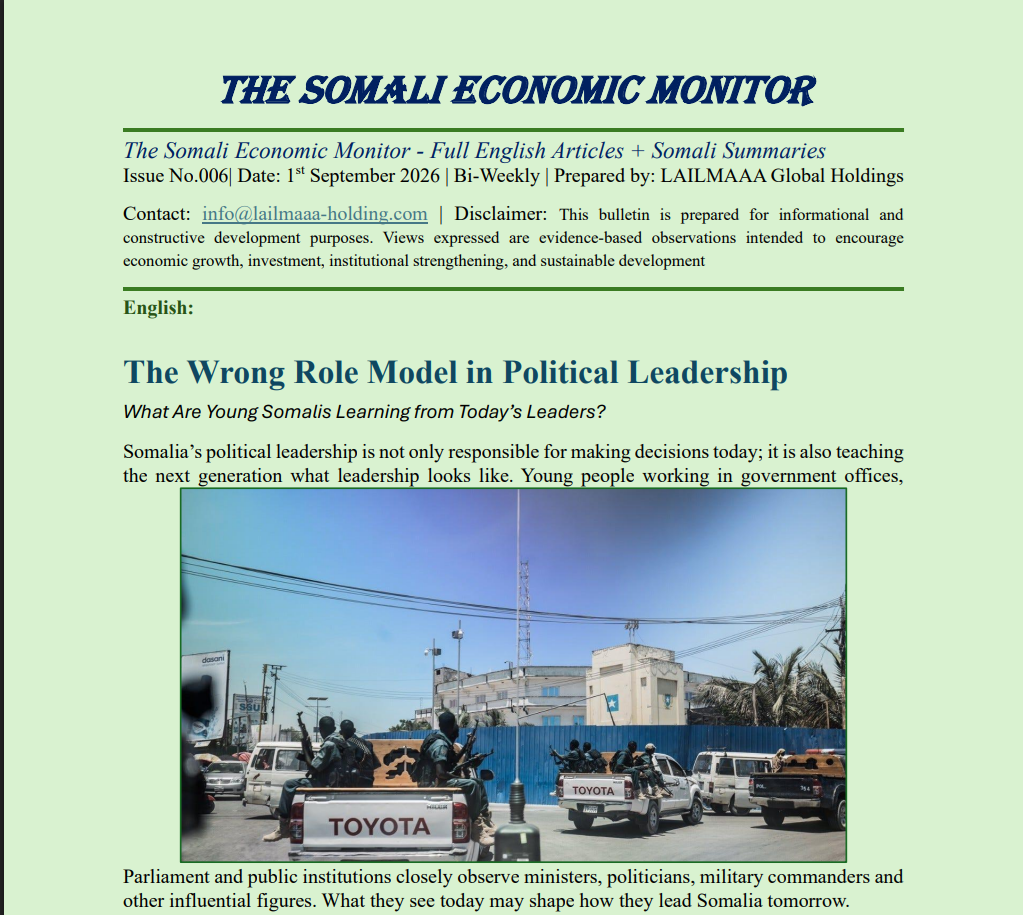 THE SOMALI ECONOMIC MONITOR issue